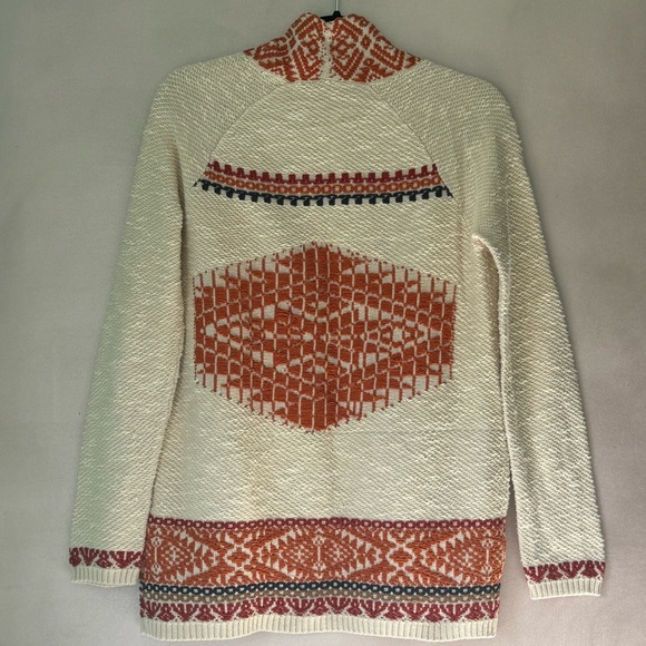 Lucky Brand Linen Cotton Embroidered Boho Deep Pocket Cardigan - Picture 4 of 11